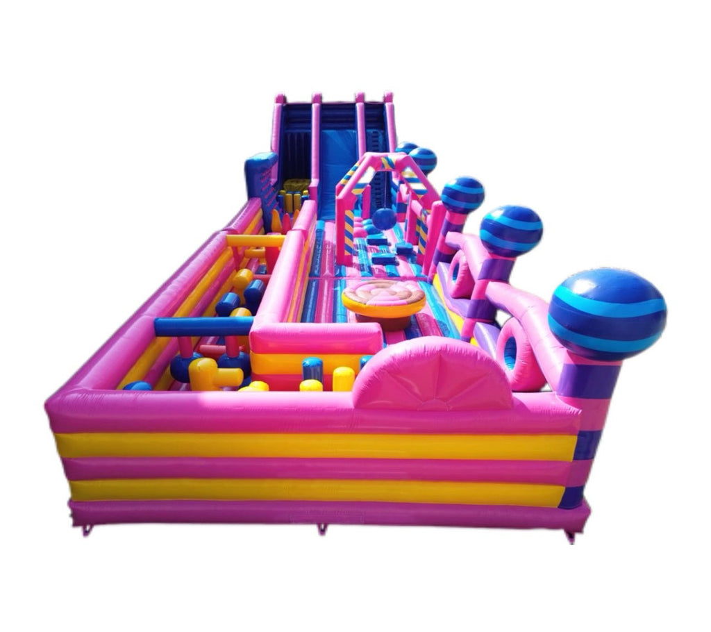 Giant Colorful Candy Inflatable Park 0.55PVC USA