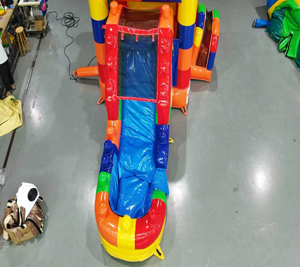 Building block inflatable slide 0.55PVC USA