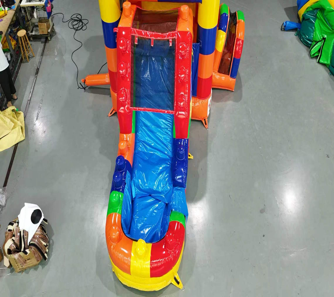 Building block inflatable slide 0.55PVC USA