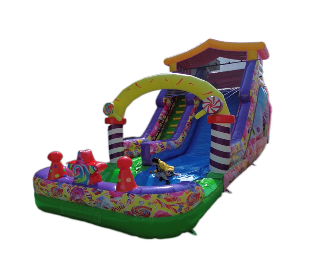 Candy themed inflatable slide pool 0.55PVC USA
