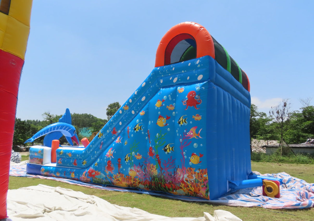 Inflatable slide pool 0.55PVC USA