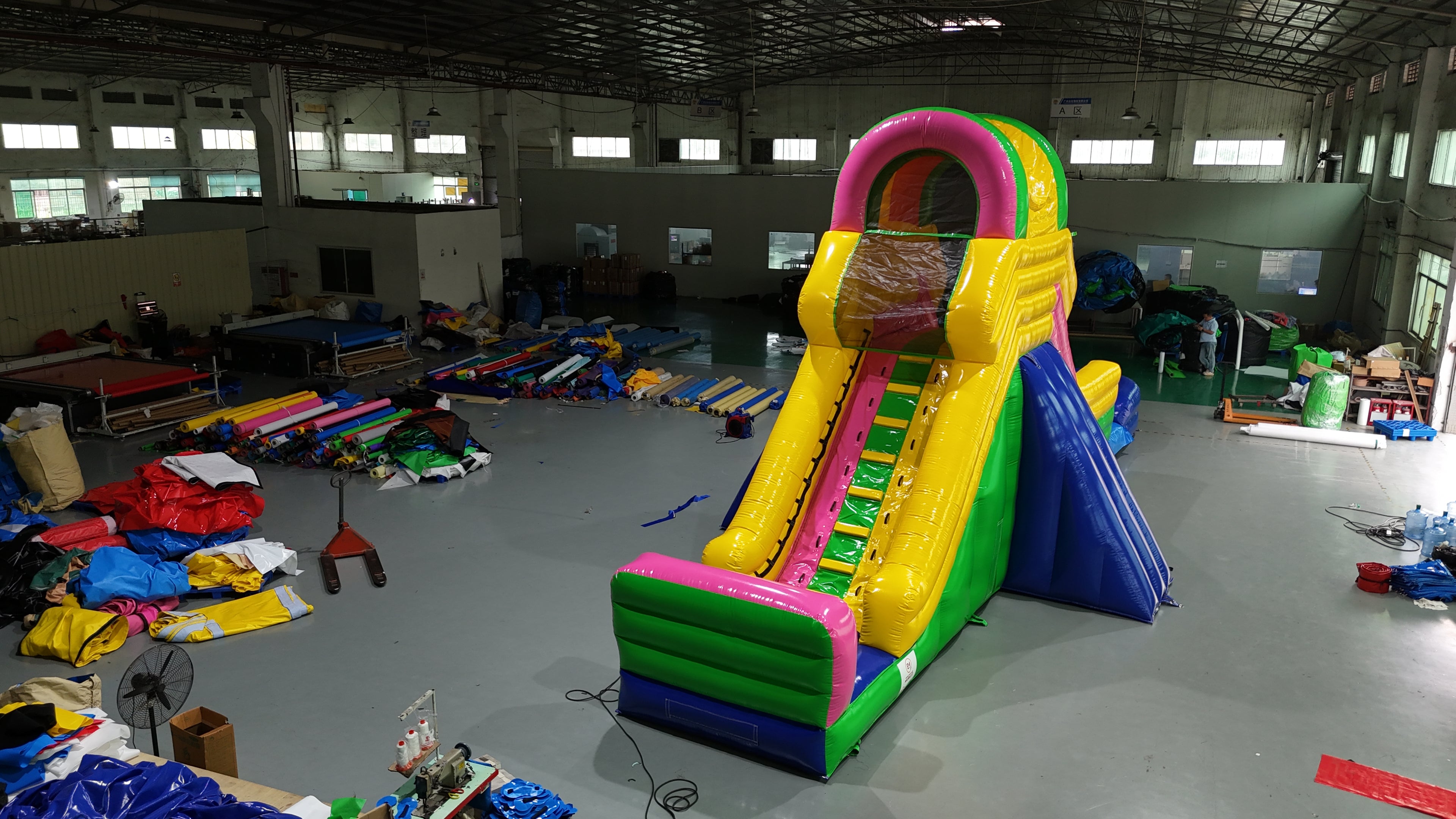Colorful inflatable slide 0.55PVC USA