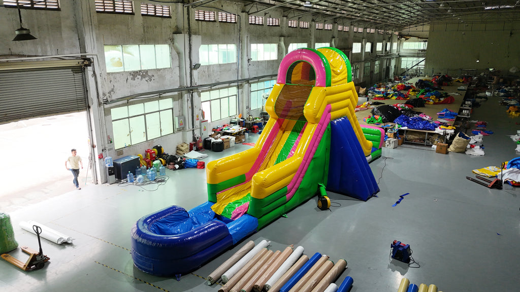 Colorful inflatable slide 0.55PVC USA
