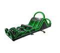 Black green inflatable obstacle slide 0.55PVC Spain