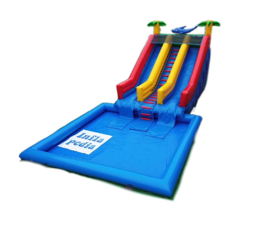 Giant Inflatable Pool Slide 0.55PVC USA
