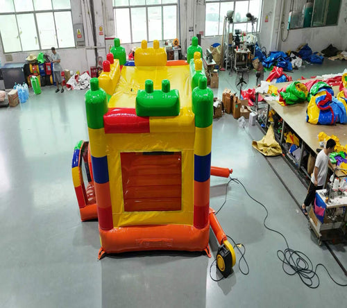 Building block inflatable slide 0.55PVC USA