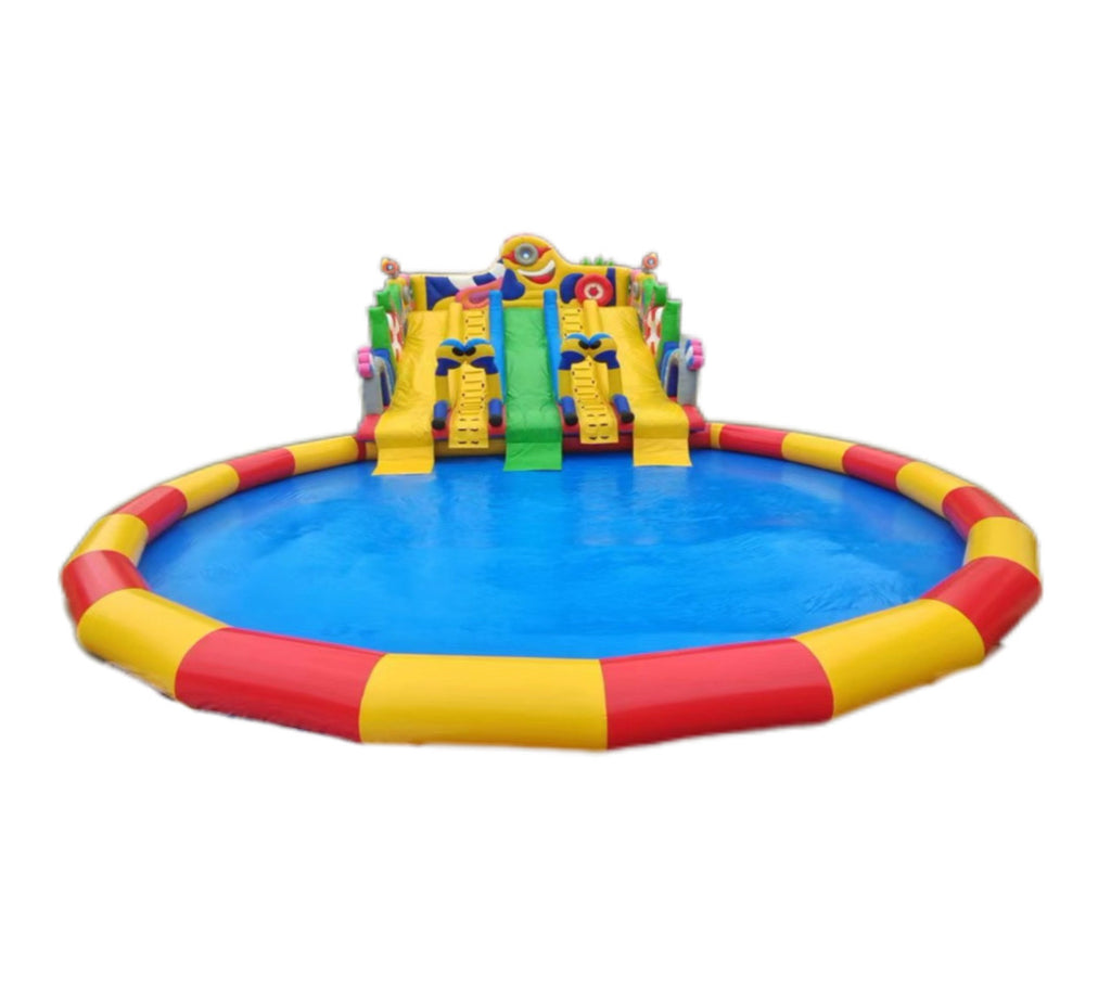 Giant Minions Inflatable Water Slide 0.55pvc USA