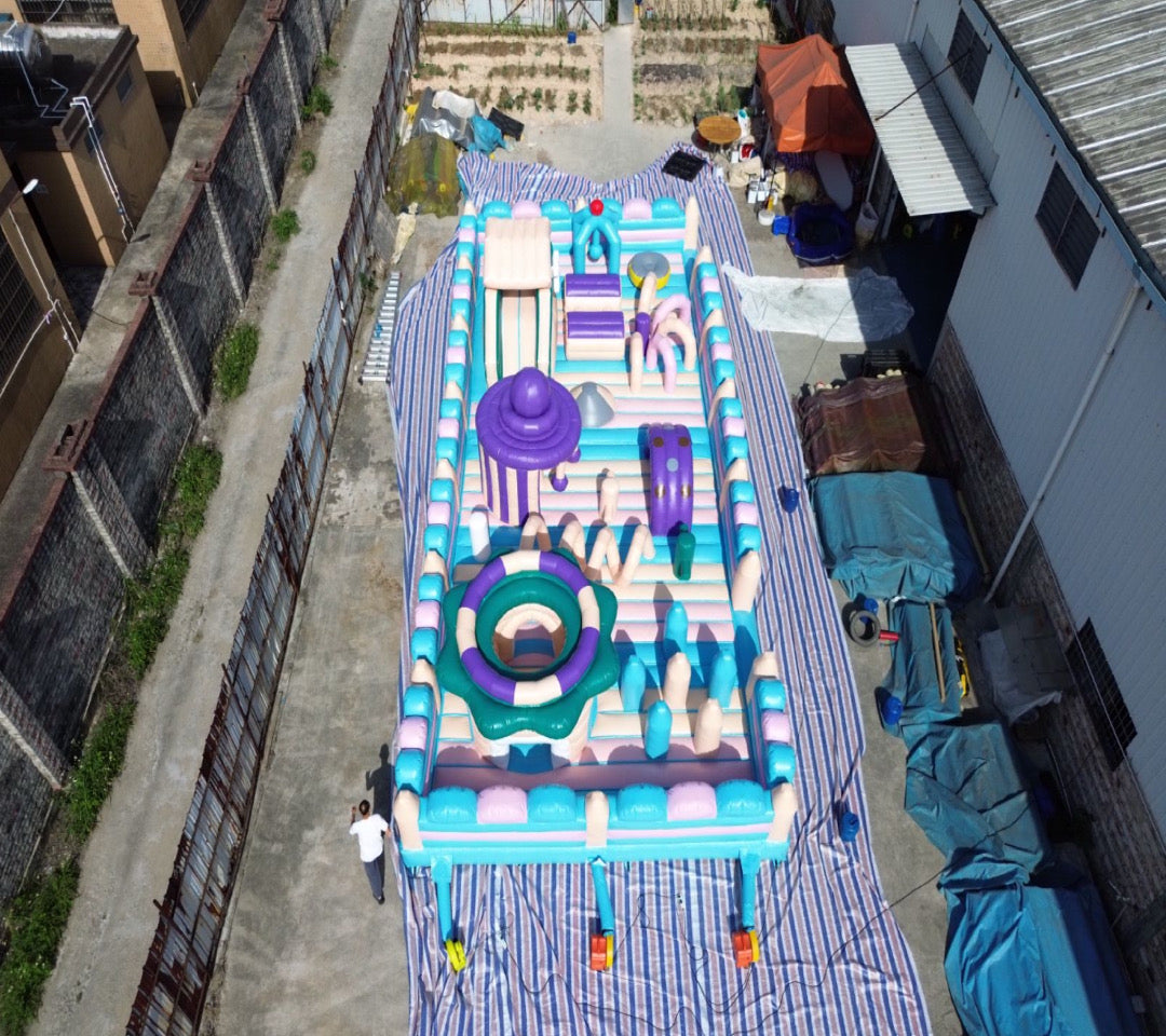 Colorful Inflatable Obstacle Park 0.55PVC USA