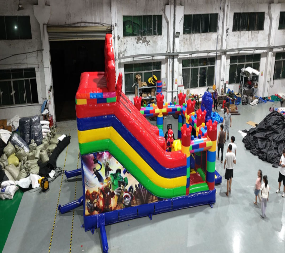 Captain America Inflatable Slide 0.55PVC USA
