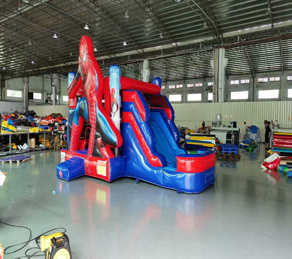 Spider Man inflatable slides 0.55PVC USA