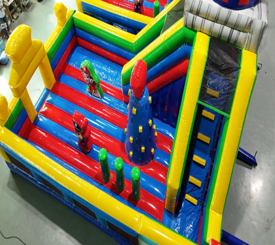 Wangwang team inflatable slide  park 0.55PVC USA