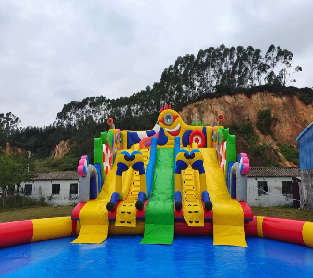 Giant Minions Inflatable Water Slide 0.55pvc USA