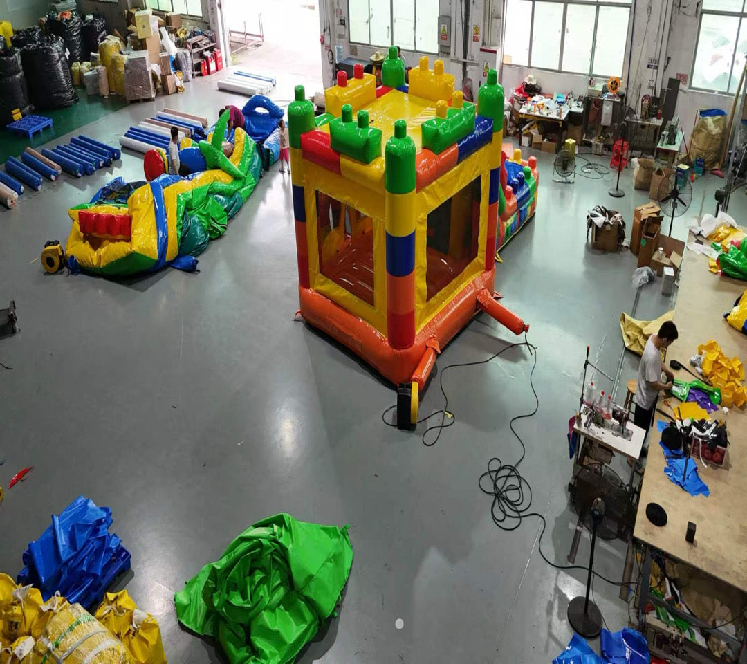 Building block inflatable slide 0.55PVC USA