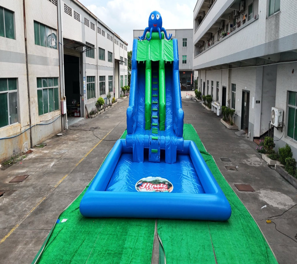 Giant ocean inflatable water slide 0.55pvc US