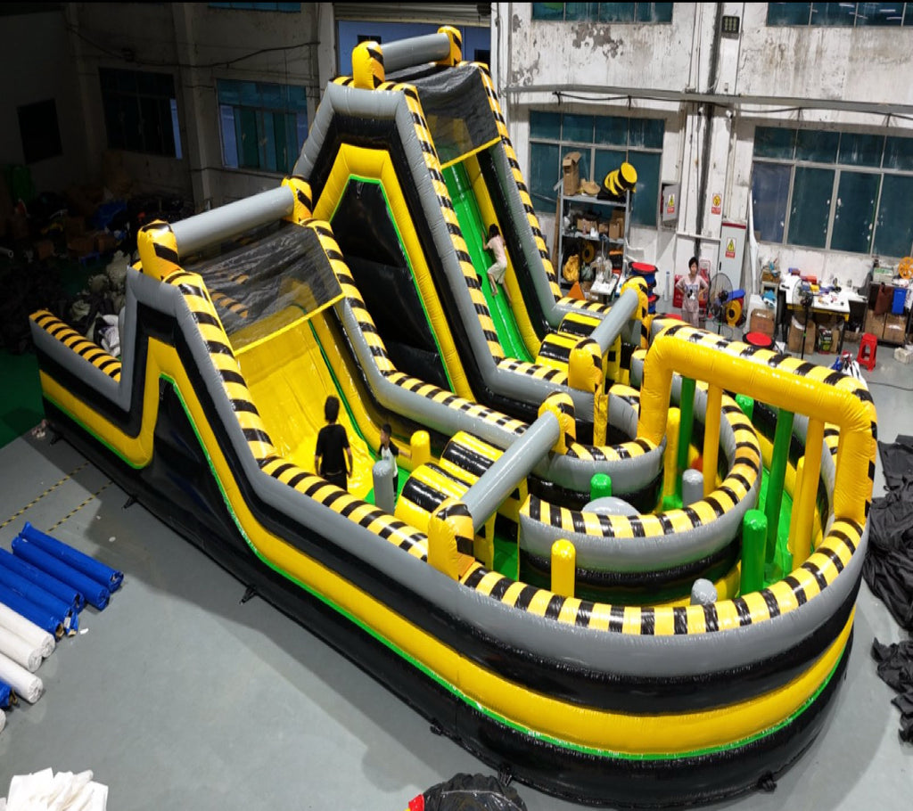 Inflatable Slide Obstacle Park 0.55PVC USA