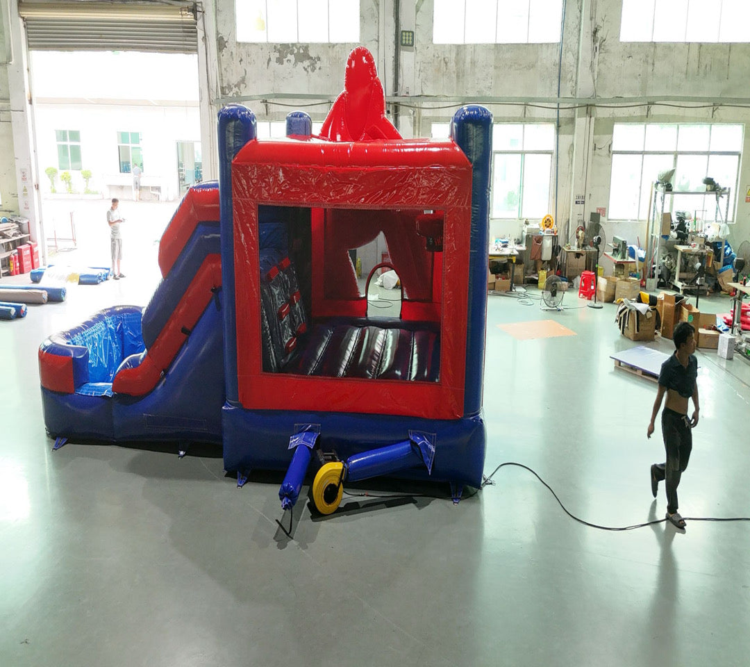 Spider Man inflatable slides 0.55PVC USA