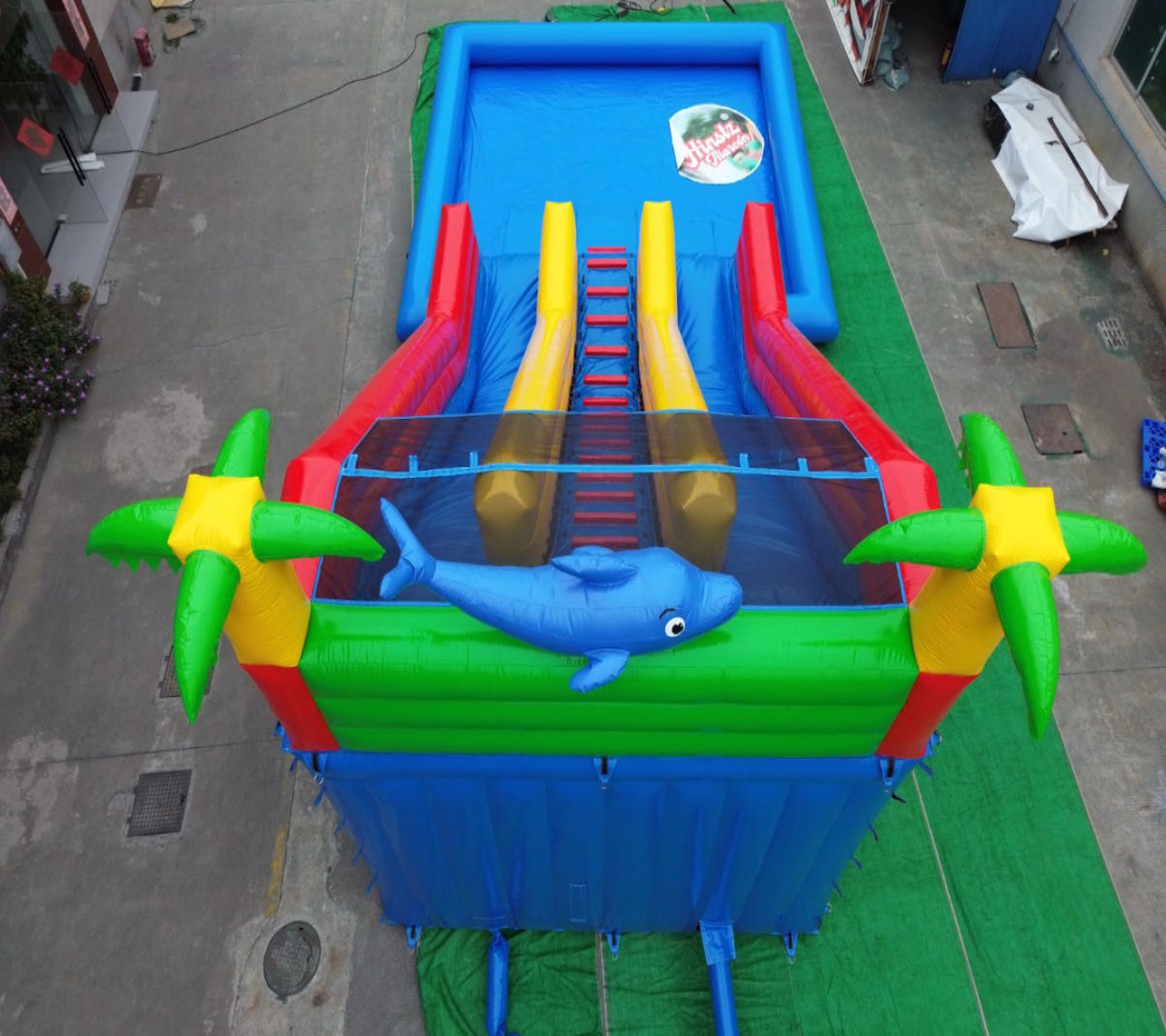Giant Inflatable Pool Slide 0.55PVC USA