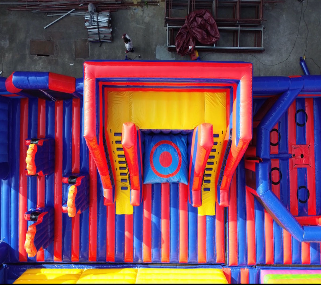 Giant inflatable slide park 0.55PVC USA