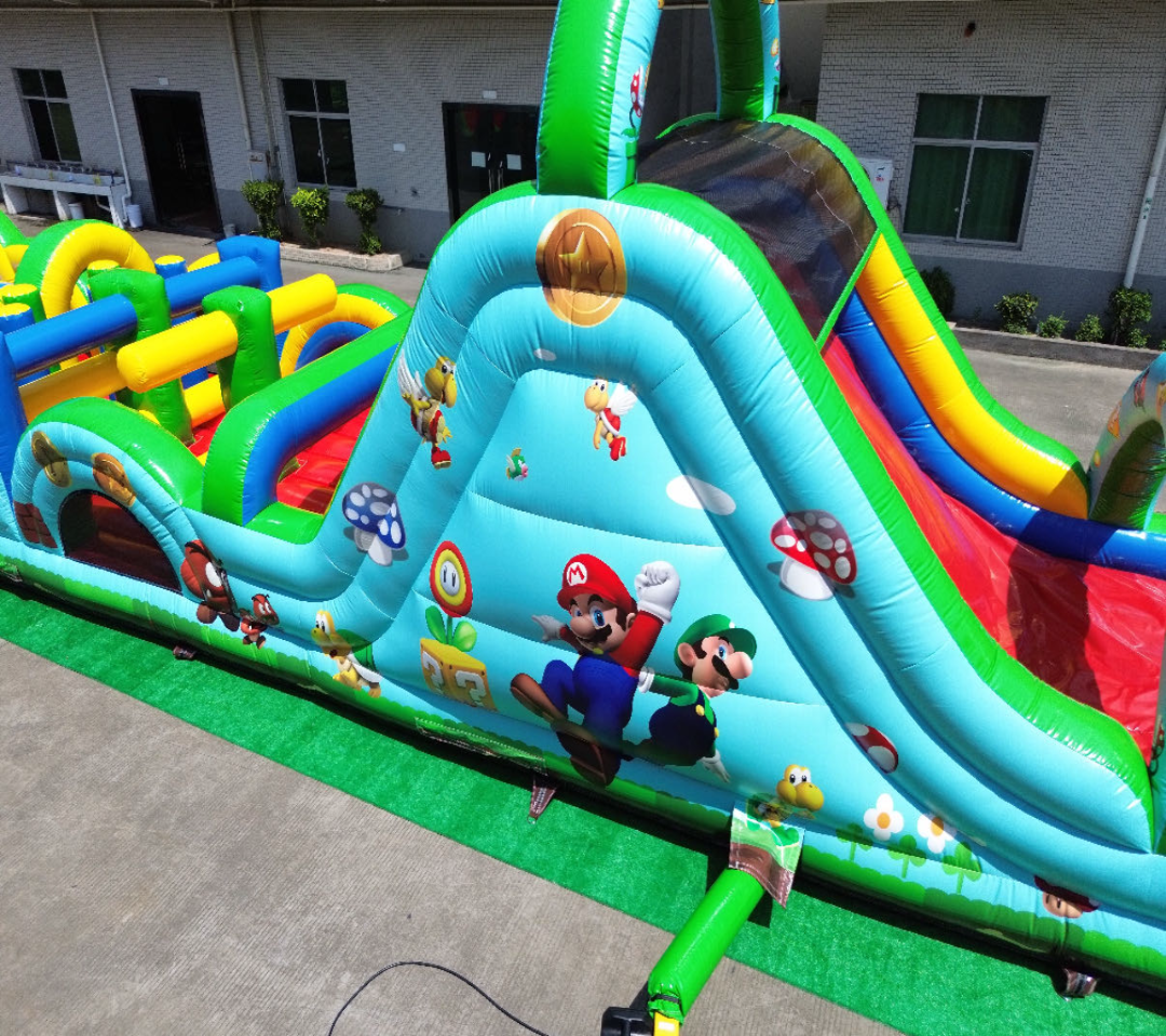 Mario Giant Inflatable Obstacle Park 0.55PVC USA