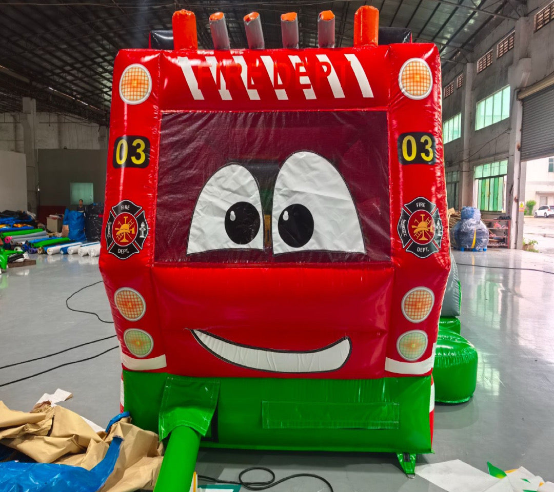 Firefighting combo inflatable slide 0.55pvc USA