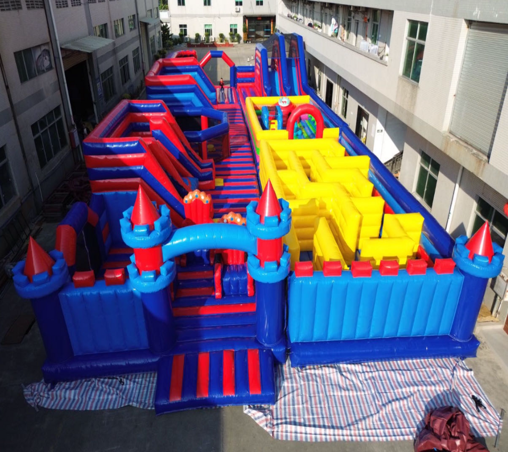 Giant inflatable slide park 0.55PVC USA