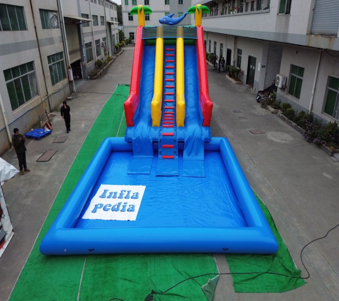 Giant Inflatable Pool Slide 0.55PVC USA