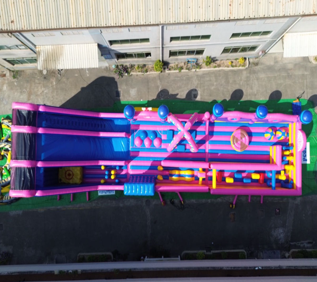 Giant Colorful Candy Inflatable Park 0.55PVC USA