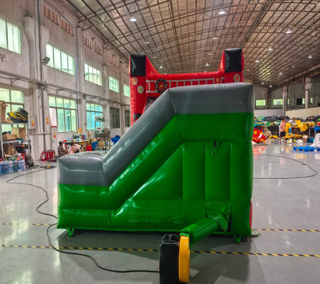 Firefighting combo inflatable slide 0.55pvc USA