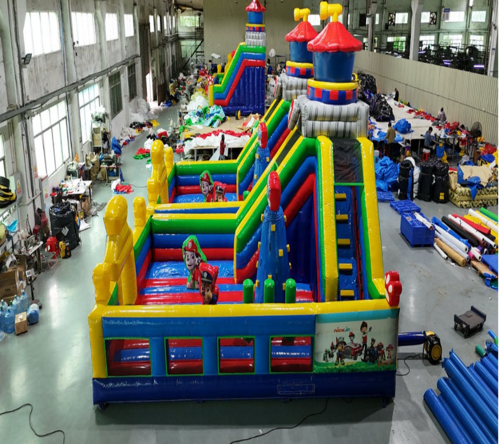 Wangwang team inflatable slide  park 0.55PVC USA