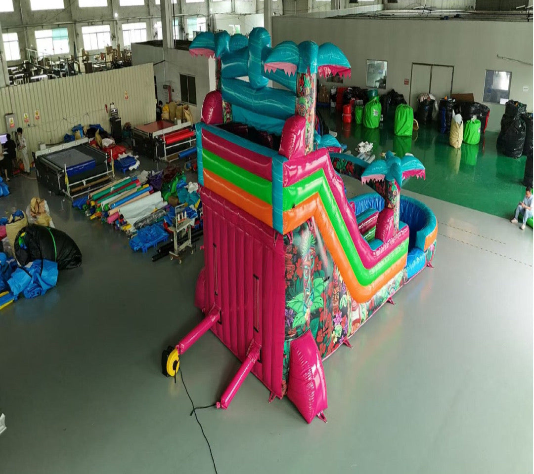 Inflatable vacation wind slide 0.55 PVC USA